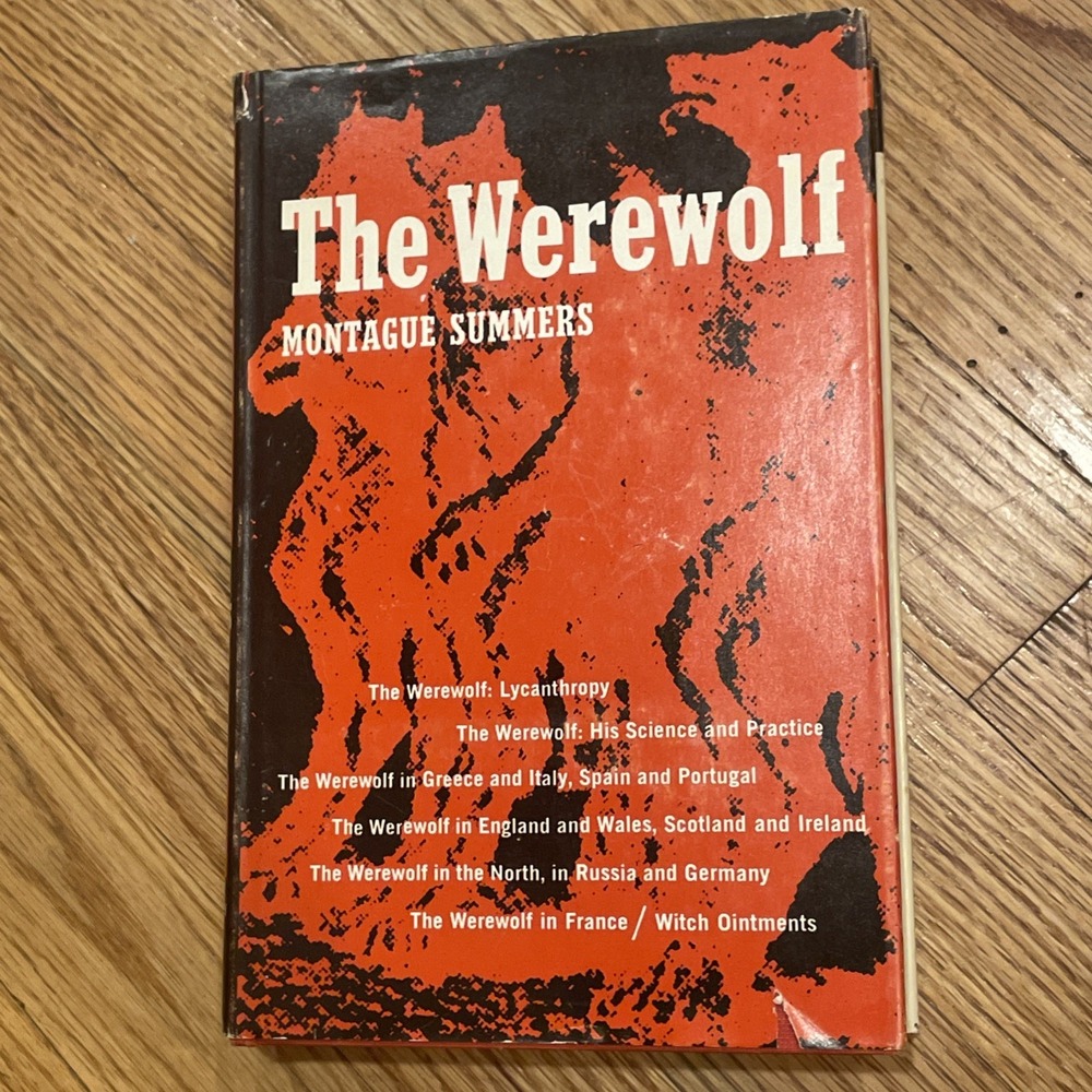 The Werewolf by Montague Summers Book Hardcover Dust Jacket First Printing 1966
